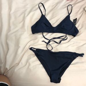 navy blue h&m swimsuit